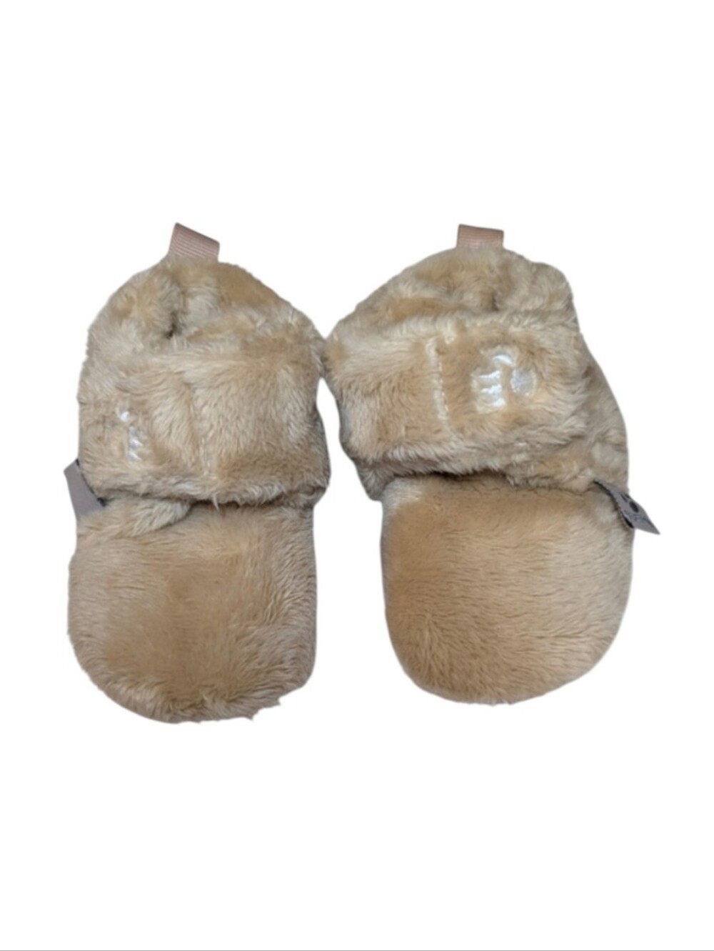 Bearpaw Fuzzy Baby Slippers Size 3 (6 to 9 months)